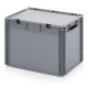 AED64.42 full bin with lid and open handles - 600x400x435 mm